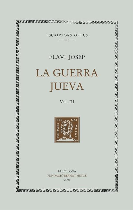 LA GUERRA JUEVA-3(LLIBRES IV-V) | 9788498593501 | FLAVI JOSEP | Llibreria Geli - Llibreria Online de Girona - Comprar llibres en català i castellà