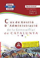 COS DE GESTIO D'ADMINISTRACIO DE LA GENERALITAT...TEMARI-2 | 9788467627619 | ROJO FRANCO, ENCARNA | Llibreria Geli - Llibreria Online de Girona - Comprar llibres en català i castellà