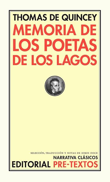 MEMORIA DE LOS POETAS DE LOS LAGOS | 9788481915198 | DE QUINCEY,THOMAS | Llibreria Geli - Llibreria Online de Girona - Comprar llibres en català i castellà