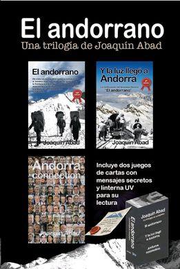 TRILOGÍA EL ANDORRANO: INCLUYE 2 JUEGOS DE CARTAS CON MENSAJES SECRETOS Y LINTERNA UV PARA SU LECTURA | 9771234567898 | ABAD,JOAQUIN | Llibreria Geli - Llibreria Online de Girona - Comprar llibres en català i castellà