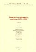 REPERTORI DE MANUSCRITS CATALANS (1474-1620)-4 | 9788492583058 | Llibreria Geli - Llibreria Online de Girona - Comprar llibres en català i castellà