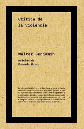 CRÍTICA DE LA VIOLENCIA(NUEVA EDICIÓN) | 9788417893712 | BENJAMIN,WALTER | Llibreria Geli - Llibreria Online de Girona - Comprar llibres en català i castellà