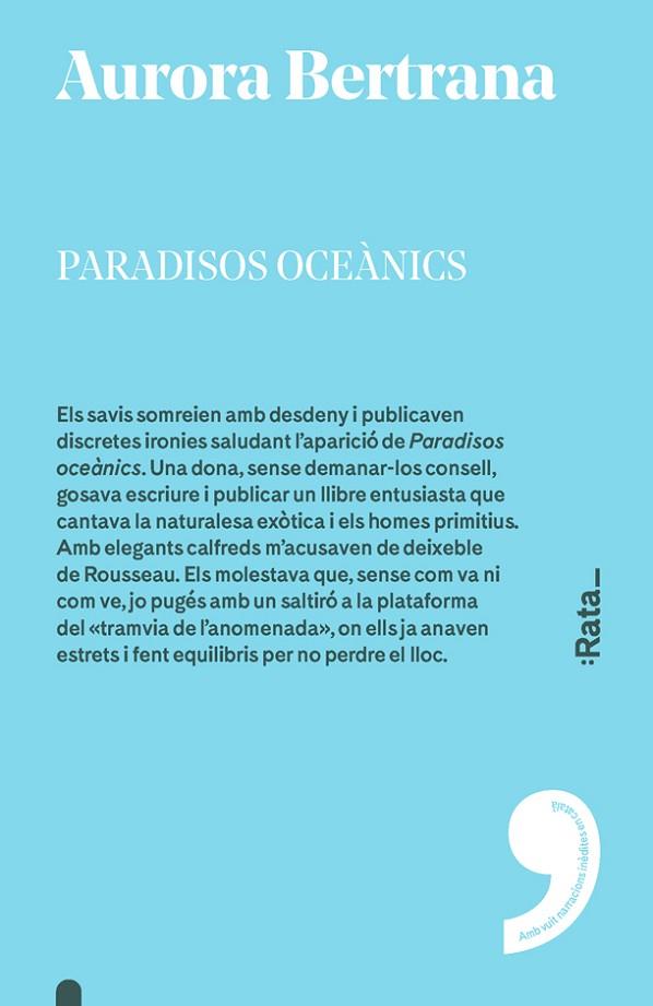 PARADISOS OCEÀNICS | 9788416738335 | BERTRANA,AURORA | Llibreria Geli - Llibreria Online de Girona - Comprar llibres en català i castellà