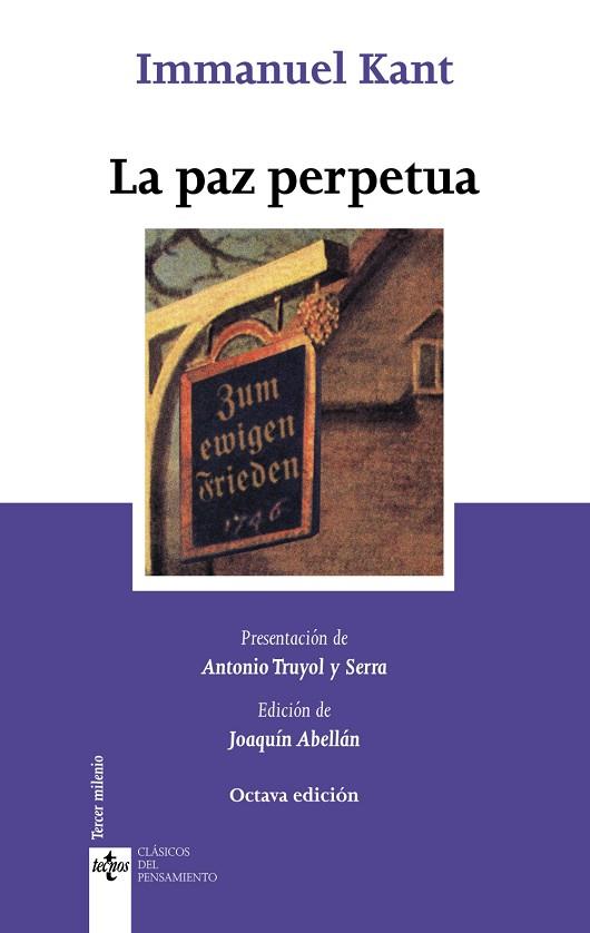 LA PAZ PERPETUA(8ª EDICION 2013) | 9788430955824 | KANT,IMMANUEL  | Llibreria Geli - Llibreria Online de Girona - Comprar llibres en català i castellà