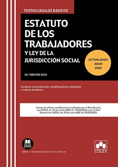 ESTATUTO DE LOS TRABAJADORES Y LEY DE JURISDICCIÓN SOCIAL(EDICIÓN  | 9788411940283 |   | Llibreria Geli - Llibreria Online de Girona - Comprar llibres en català i castellà