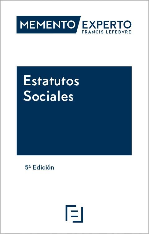 MEMENTO EXPERTO ESTATUTOS SOCIALES(5ª EDICIÓN 2024) | 9788419896575 | Llibreria Geli - Llibreria Online de Girona - Comprar llibres en català i castellà