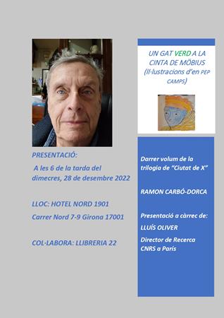 PRESENTACIÓ DEL LLIBRE " UN GAT VERD A LA CINTA DE MÖBIUS " | Llibreria Geli - Llibreria Online de Girona - Comprar llibres en català i castellà
