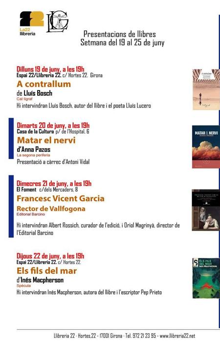 PRESENTACIONS | Llibreria Geli - Llibreria Online de Girona - Comprar llibres en català i castellà