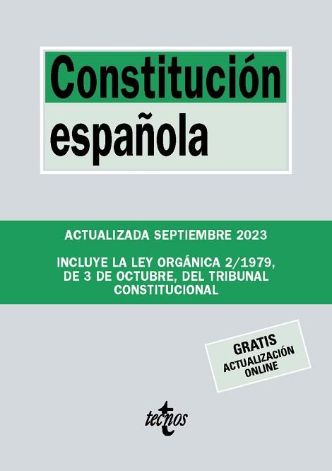 CONSTITUCIÓN ESPAÑOLA(27ª EDICIÓN 2023) | 9788430988365 |   | Llibreria Geli - Llibreria Online de Girona - Comprar llibres en català i castellà