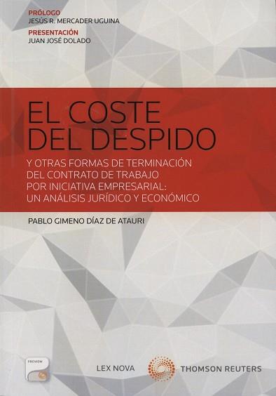 EL COSTE DEL DESPIDO | 9788498988864 | GIMENO DIAZ DE ATAURI,PABLO | Libreria Geli - Librería Online de Girona - Comprar libros en catalán y castellano
