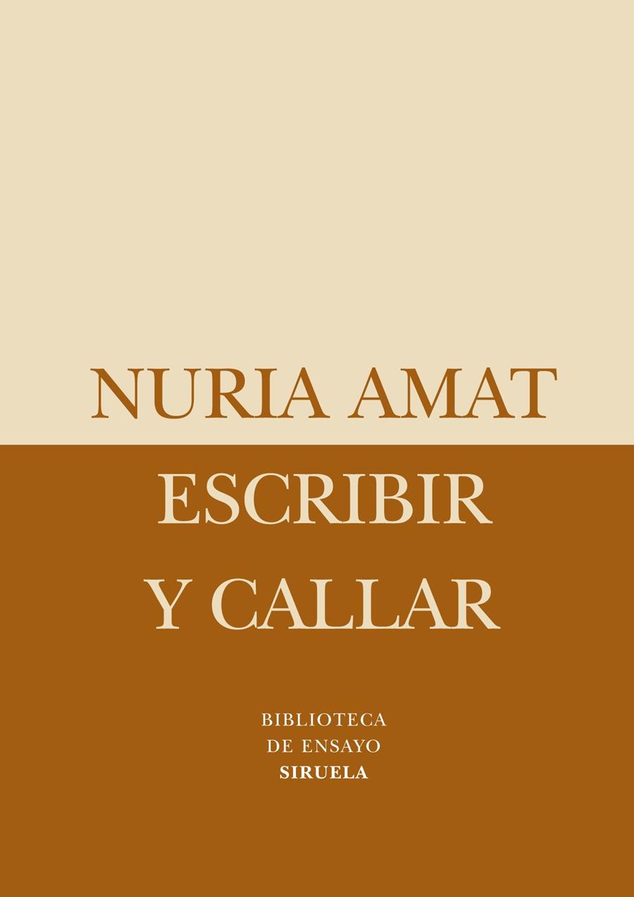 ESCRIBIR Y CALLAR | 9788498413656 | AMAT,NURIA | Libreria Geli - Librería Online de Girona - Comprar libros en catalán y castellano