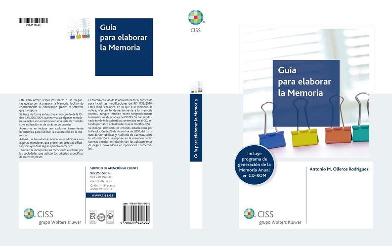 GUIA PARA ELABORAR LA MEMORIA (AMB CD-ROM) | 9788499542454 | OLLEROS RODRIGUEZ,ANTONIO M. | Libreria Geli - Librería Online de Girona - Comprar libros en catalán y castellano