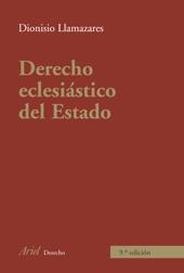 DERECHO ECLESIASTICO DEL ESTADO (9ª ED.ACTUALIZADA) | 9788434456990 | LLAMAZARES,DIONISIO | Llibreria Geli - Llibreria Online de Girona - Comprar llibres en català i castellà