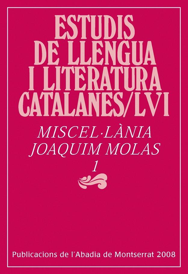 MISCEL·LANIA JOAQUIM MOLAS 1 | 9788498830071 | MOLAS,JOAQUIM | Libreria Geli - Librería Online de Girona - Comprar libros en catalán y castellano