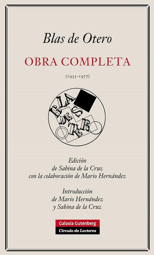 OBRA COMPLETA (1935-19777) | 9788481099553 | DE OTERO,BLAS | Llibreria Geli - Llibreria Online de Girona - Comprar llibres en català i castellà