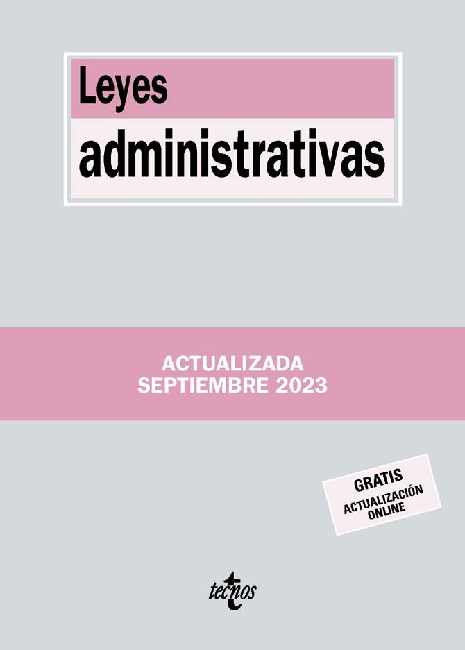 LEYES ADMINISTRATIVAS(7ª EDICIÓN 2023) | 9788430988532 |   | Llibreria Geli - Llibreria Online de Girona - Comprar llibres en català i castellà