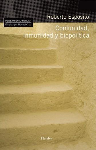 COMUNIDAD,INMUNIDAD Y BIOPOLITICA | 9788425426001 | ESPOSITO,ROBERTO | Llibreria Geli - Llibreria Online de Girona - Comprar llibres en català i castellà