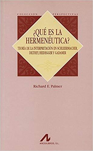QUE ES LA HERMENEUTICA? | 9788476355091 | PALMER,RICHARD E. | Llibreria Geli - Llibreria Online de Girona - Comprar llibres en català i castellà
