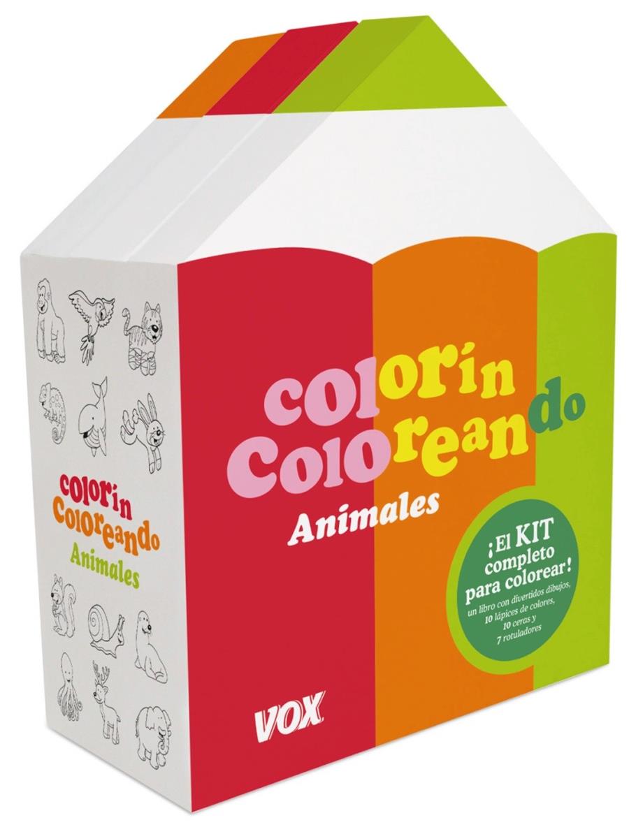 COLORÍN COLOREANDO - ANIMALES (KIT PARA COLOREAR) | 9788499740669 | Llibreria Geli - Llibreria Online de Girona - Comprar llibres en català i castellà