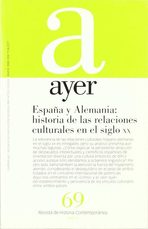 AYER.ESPAÑA Y ALEMANIA-69 | 9788496467705 | JANUE I MIRET,MARICIO | Libreria Geli - Librería Online de Girona - Comprar libros en catalán y castellano