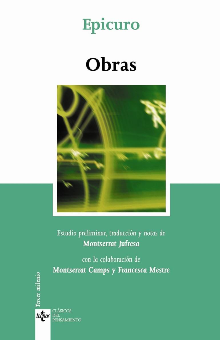 OBRAS | 9788430942572 | EPICURO | Libreria Geli - Librería Online de Girona - Comprar libros en catalán y castellano