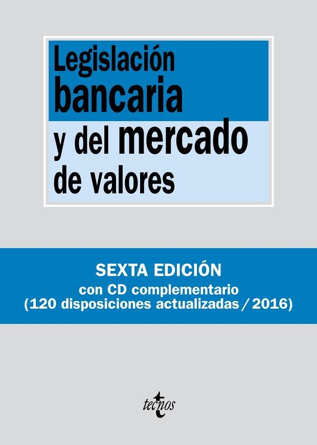 LEGISLACIÓN BANCARIA Y DEL MERCADO DE VALORES | 9788430969487 | Libreria Geli - Librería Online de Girona - Comprar libros en catalán y castellano