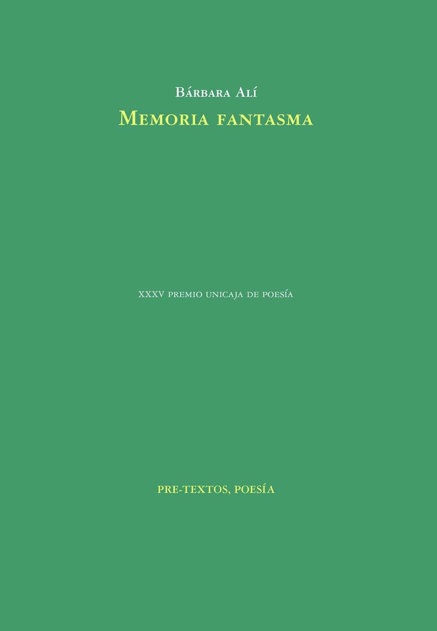 MEMORIA FANTASMA | 9788418935176 | ALÍ,BÁRBARA | Libreria Geli - Librería Online de Girona - Comprar libros en catalán y castellano