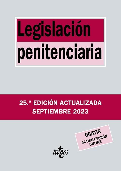 LEGISLACIÓN PENITENCIARIA(25ª EDICIÓN 2023) | 9788430988426 |   | Llibreria Geli - Llibreria Online de Girona - Comprar llibres en català i castellà