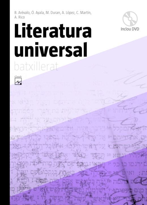 LITERATURA UNIVERSAL(CATALA) | 9788421840313 | RICO,A./AREVALO,B. | Llibreria Geli - Llibreria Online de Girona - Comprar llibres en català i castellà