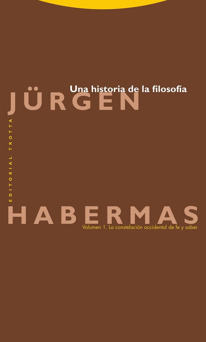 UNA HISTORIA DE LA FILOSOFÍA-1 | 9788413641089 | HABERMAS,JÜRGEN | Libreria Geli - Librería Online de Girona - Comprar libros en catalán y castellano
