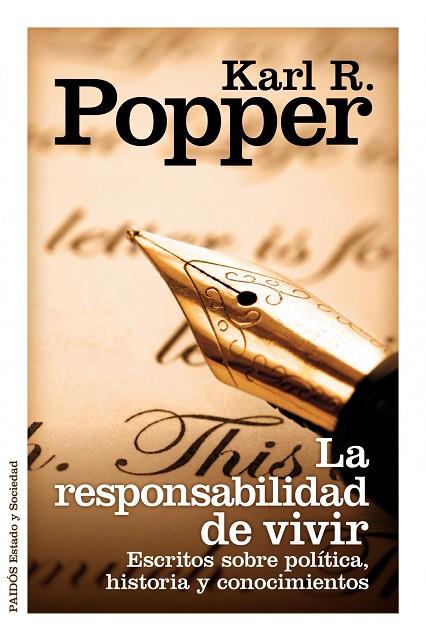 LA RESPONSABILIDAD DE VIVIR | 9788449325809 | POPPER,KARL R. | Libreria Geli - Librería Online de Girona - Comprar libros en catalán y castellano