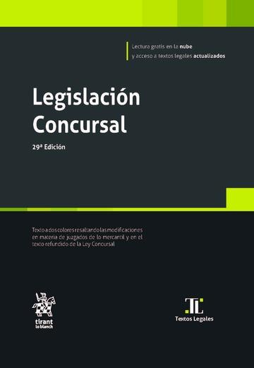 LEGISLACIÓN CONCURSAL(29ª EDICIÓN 2022) | 9788411471985 | Llibreria Geli - Llibreria Online de Girona - Comprar llibres en català i castellà