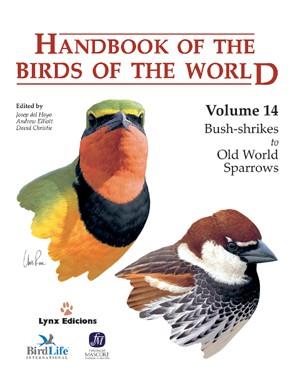 HANDBOOK OF THE BIRDS OF THE WORLD (VOL. 14) | 9788496553507 | A.A.D.D. | Libreria Geli - Librería Online de Girona - Comprar libros en catalán y castellano