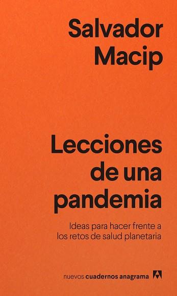 LECCIONES DE UNA PANDEMIA | 9788433916495 | MACIP,SALVADOR | Libreria Geli - Librería Online de Girona - Comprar libros en catalán y castellano