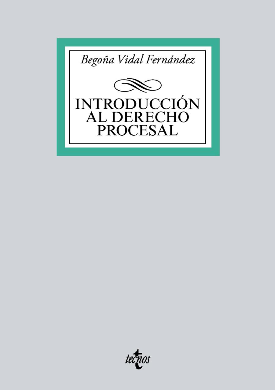 INTRODUCCIÓN AL DERECHO PROCESAL(EDICION 2017) | 9788430971091 | VIDAL FERNÁNDEZ,BEGOÑA | Llibreria Geli - Llibreria Online de Girona - Comprar llibres en català i castellà