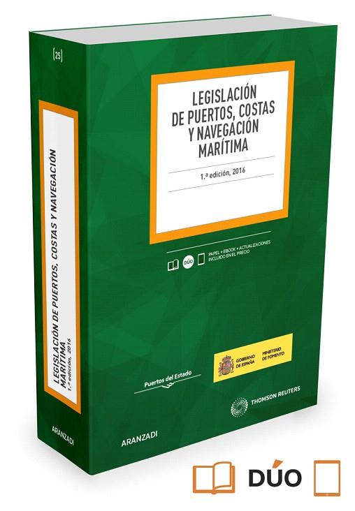 LEGISLACIÓN DE PUERTOS,COSTAS Y NAVEGACIÓN MARÍTIMA ( PAPEL + E-BOOK ) | 9788490989869 | EDITORIAL ARANZADI, REDACCIÓN | Libreria Geli - Librería Online de Girona - Comprar libros en catalán y castellano