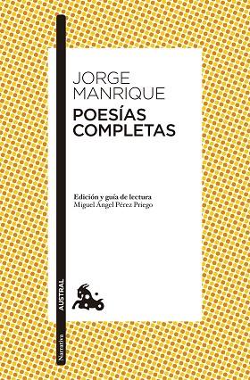 POESÍAS COMPLETAS - JORGE MANRIQUE | 9788467042160 | MANRIQUE,JORGE | Libreria Geli - Librería Online de Girona - Comprar libros en catalán y castellano