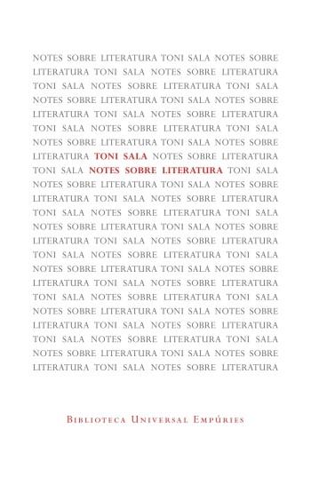 NOTES SOBRE LITERATURA | 9788497877572 | SALA,TONI | Llibreria Geli - Llibreria Online de Girona - Comprar llibres en català i castellà