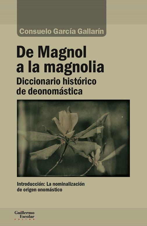 DE MAGNOL A LA MAGNOLIA.DICCIONARIO HISTÓRICO DE DEONOMÁSTICA | 9788417134273 | GARCÍA GALLARÍN,CONSUELO | Llibreria Geli - Llibreria Online de Girona - Comprar llibres en català i castellà
