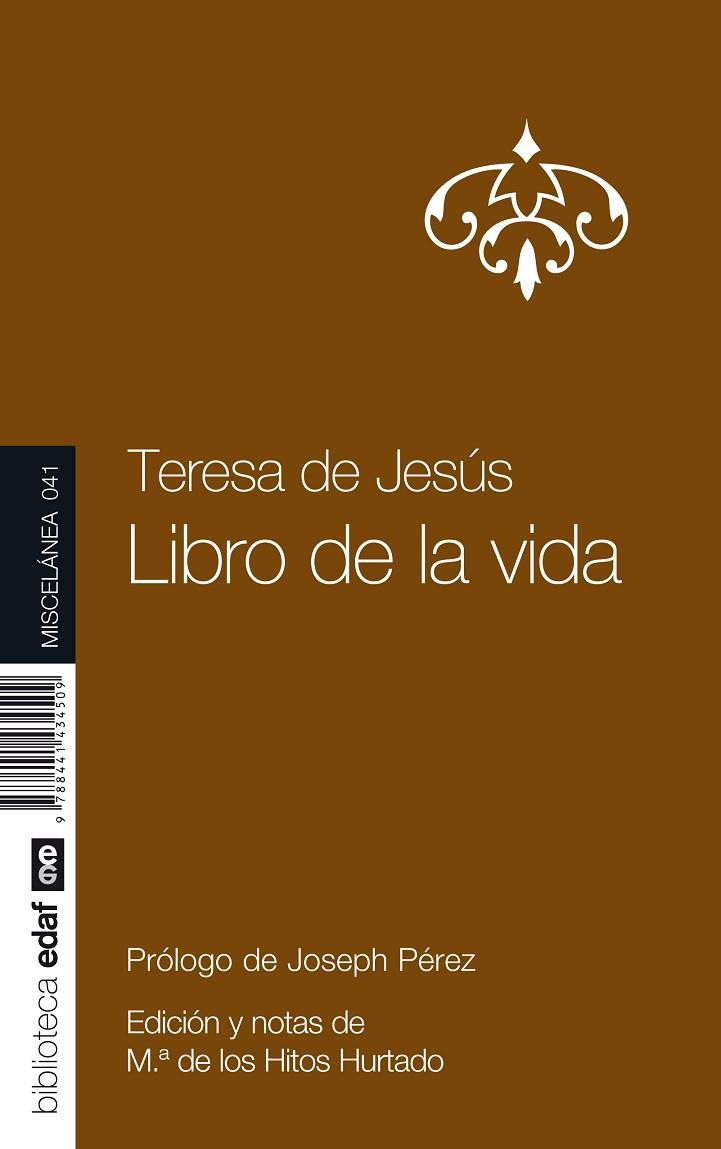 LIBRO DE LA VIDA | 9788441434509 | TERESA DE JESÚS | Llibreria Geli - Llibreria Online de Girona - Comprar llibres en català i castellà