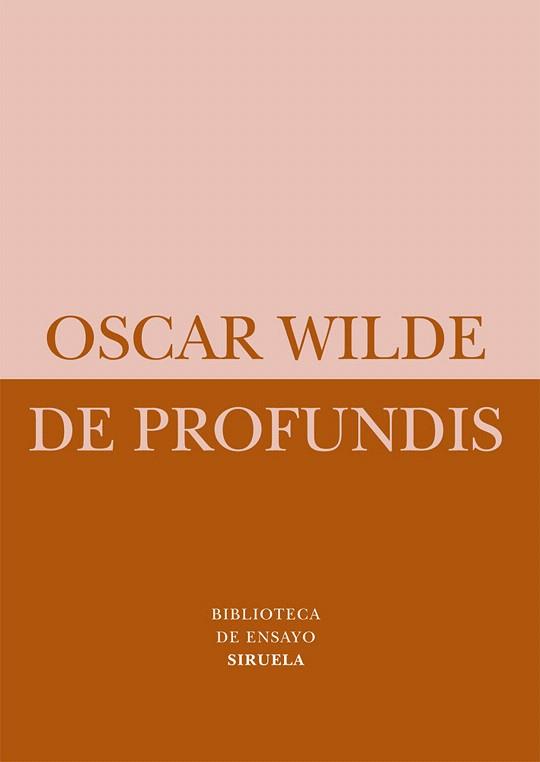 DE PROFUNDIS | 9788498414493 | WILDE,OSCAR | Libreria Geli - Librería Online de Girona - Comprar libros en catalán y castellano
