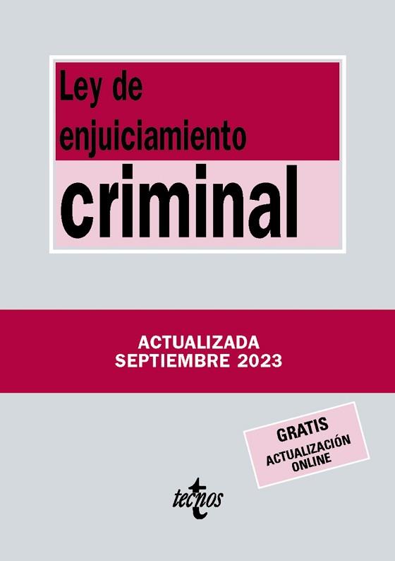 LEY DE ENJUICIAMIENTO CRIMINAL(7ª EDICIÓN 2023) | 9788430988556 |   | Libreria Geli - Librería Online de Girona - Comprar libros en catalán y castellano