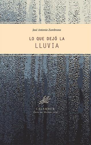 LO QUE DEJÓ LA LLUVIA | 9788483592625 | ZAMBRANO ZAMBRANO,JOSÉ ANTONIO | Llibreria Geli - Llibreria Online de Girona - Comprar llibres en català i castellà