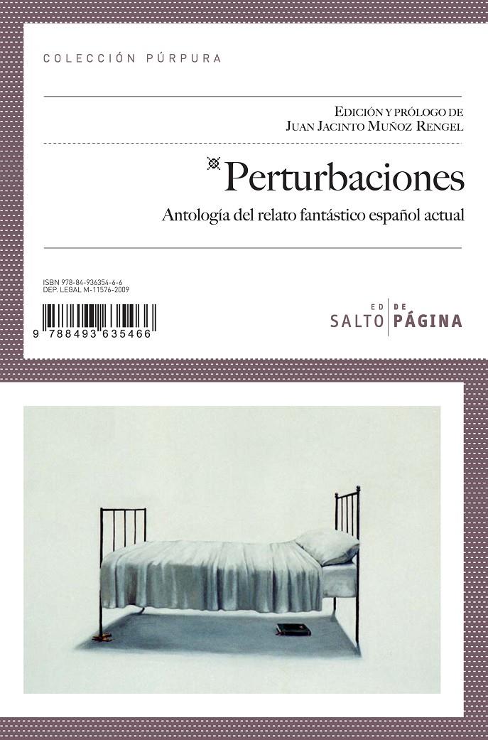 PERTURBACIONES.ANTOLOGIA DEL RELATO FANTASTICO ESPAÑOL ACTUA | 9788493635466 | MUÑOZ RENGEL | Llibreria Geli - Llibreria Online de Girona - Comprar llibres en català i castellà