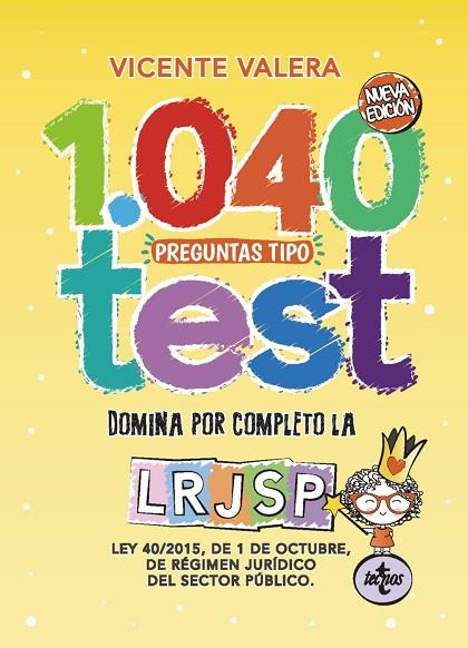 1040 PREGUNTAS TIPO TEST LRJSP | 9788430976225 | VALERA,VICENTE | Libreria Geli - Librería Online de Girona - Comprar libros en catalán y castellano