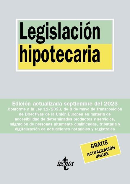 LEGISLACIÓN HIPOTECARIA(38ª EDICIÓN 2023) | 9788430988341 |   | Llibreria Geli - Llibreria Online de Girona - Comprar llibres en català i castellà