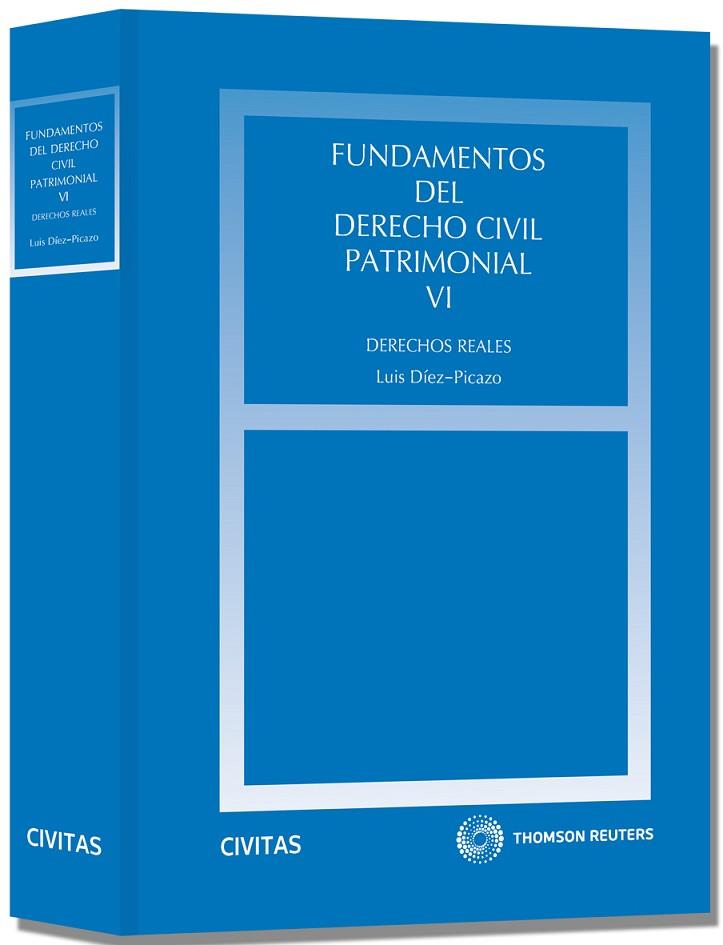 FUNDAMENTOS DEL DERECHO CIVIL PATRIMONIAL-6.DERECHOS REALES(1ª EDICION 2012) | 9788447040568 | DÍEZ-PICAZO,LUIS | Llibreria Geli - Llibreria Online de Girona - Comprar llibres en català i castellà