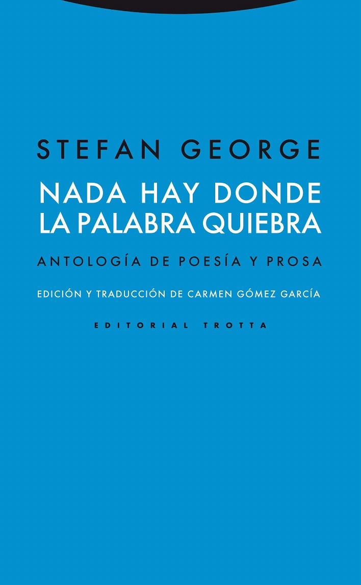 NADA HAY DONDE LA PALABRA QUIEBRA | 9788498792041 | GEORGE,STEFAN | Llibreria Geli - Llibreria Online de Girona - Comprar llibres en català i castellà