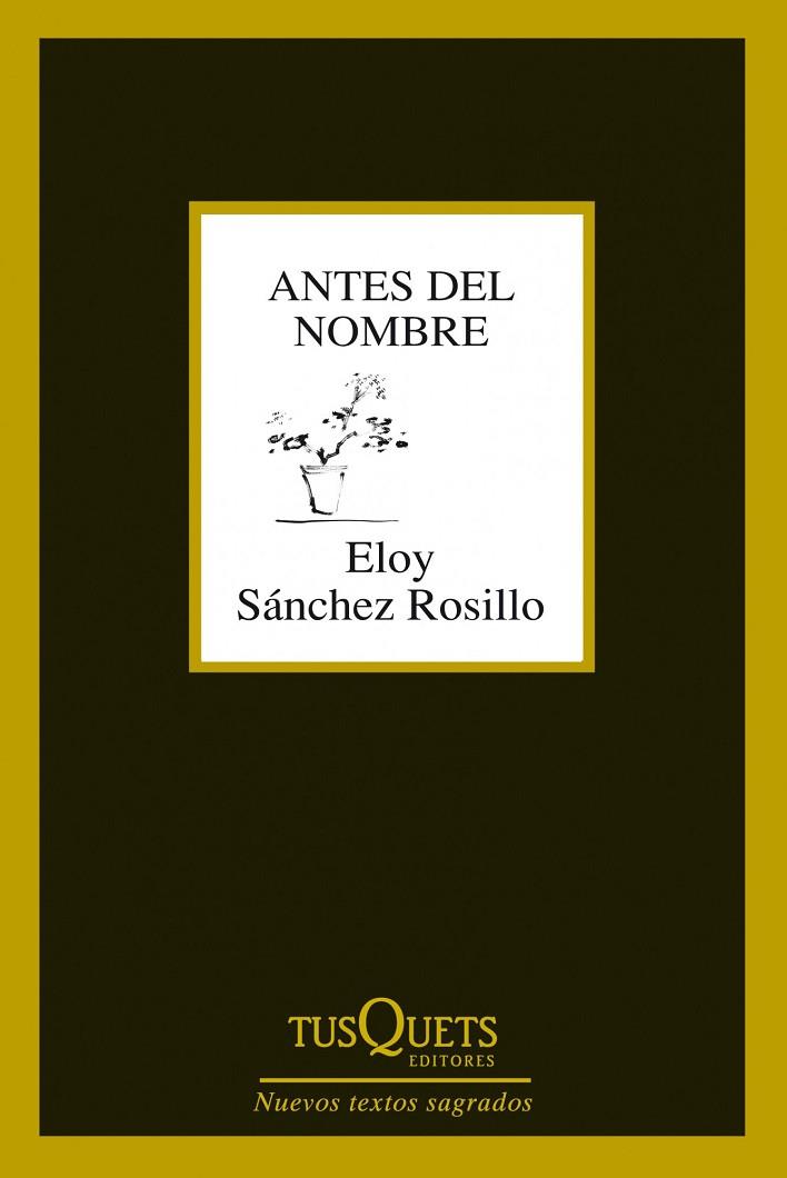 ANTES DEL NOMBRE | 9788483834619 | SÁNCHEZ ROSILLO,ELOY (1948,MÚRCIA) | Libreria Geli - Librería Online de Girona - Comprar libros en catalán y castellano