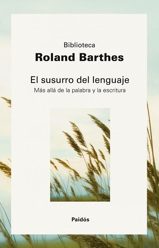 EL SUSURRO DEL LENGUAJE | 9788449322754 | BARTHES,ROLAND | Libreria Geli - Librería Online de Girona - Comprar libros en catalán y castellano